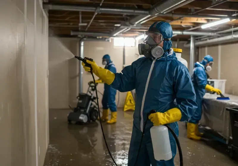 Basement Sanitization and Antimicrobial Treatment process in Thermalito, CA